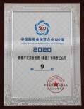 2020年中国服务业民营企业100强第9位